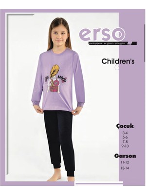 ERSOY 532U Kız Çocuk Uzun Kollu Pijama Takımı