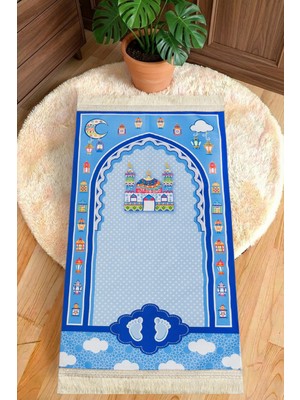 Erkek Çocuk Seccade Namazlık - Dijital Baskılı