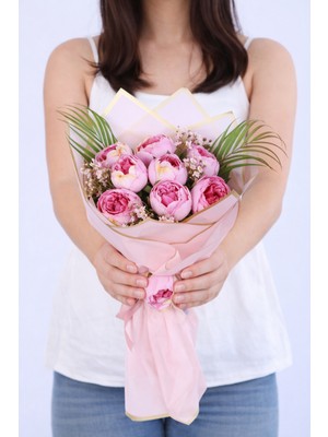 Yapay Çiçek Sitesi Yapay Kız Isteme Çiçeği Özel Gün Buketi Model 9