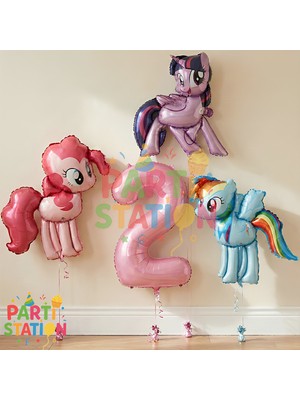 Parti Station My Little Pony Konsept 2 Yaş Balon Seti 4 Parça Doğum Günü Balon