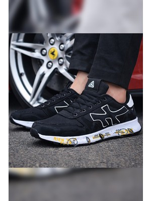 Mc Jamper 2444 Erkek Klasik Sneaker Siyah - Beyaz