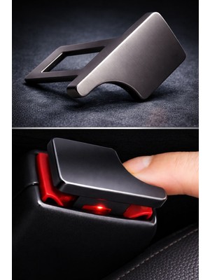 nextprintx Bütün Araçlara Uyumlu Emniyet Kemeri Tokası Aparatı Plastik 5 Adet