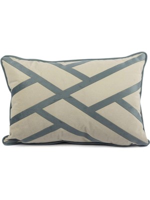 Mikasa Moor Amira Mavi Bordürlü 40X60 Yastık