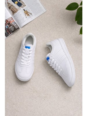 Ayakkabı Fuarı Elit IKZ1726 Kadın Klasik Sneaker Beyaz
