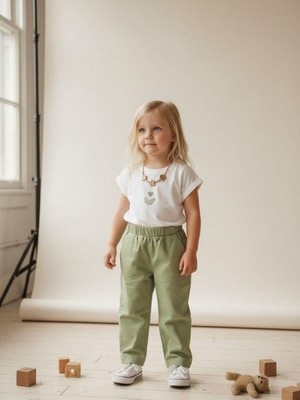 Zekids Kız Bebek Pamuklu Çiçek Desenli T-Shirt