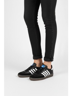 Ayakkabı Fuarı Elit IKZ1726 Kadın Klasik Sneaker Siyah - Beyaz