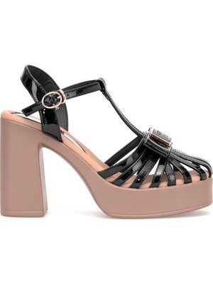 Guja 26Y491-6 Kadın Klasik Topuklu Ayakkabı Siyah