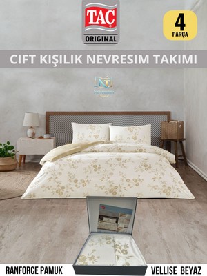 Taç Vellise Ranforce Çift Kişilik Nevresim Takımı 200X220 cm