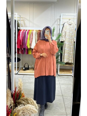 Nuss 3001 Oversize Düğmeli Gömlek Anfora