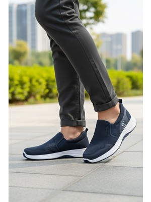 Ayakkabı Fuarı Elit ASALB0019 Erkek Klasik Sneaker Lacivert