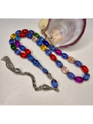 İskenderun Tesbih Iskenderun Tespih Tertemiz Işçilik 0.6 Şeffaf Delim Bonibon Ateş Kehribar Tesbih