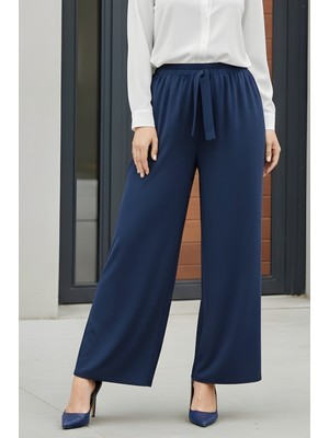 İmaj Butik Lacivert Bol Paça Sandy Pantolon