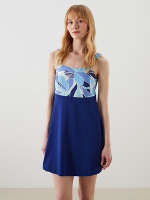 Lc Waikiki Yeni Sezon U Yaka Desenli Kadın Etekli Mayo