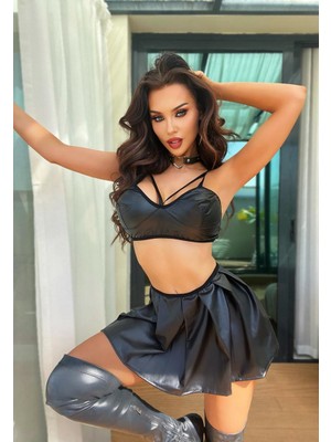 Beleng 9705 Erotik Deri Ikili Takım