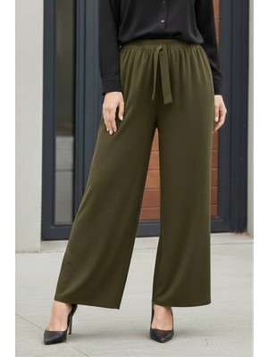 İmaj Butik Haki Bol Paça Sandy Pantolon
