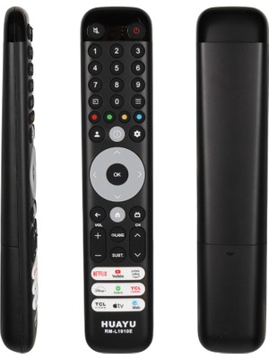 Huayu Tcl RM-L1910E Netflix - Youtube - Prime Video Tuşlu LCD LED Tv Kumanda
