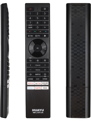 Huayu RM-L1979 Toshıba Netflix Youtube Prime Video Google Play Dısney+ Tuş LCD LED Tv Kumanda