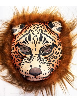Tp Buğz Kahverengi Saçlı Yeleli Aslan Maskesi Eva Mega Peluş 37 No