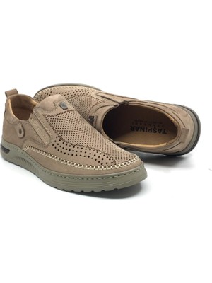 Taşpınar Ayakkabı Taşpınar %100 Hakiki Nubuk Deri Ortopedik Erkek Yazlık Hafif Ayağı Yormaz Terletmez Rahat Günlük Ayakkabı 40-45