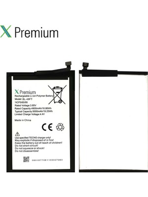 Tp Tecno Spark 7 Pro / Spark Go 2022 / Spark 6 Go / Spark 8c / Pop 5 Lite Batarya Xpremium Pil Süper Yüksek Kalite 5000 Mah BL-49FT