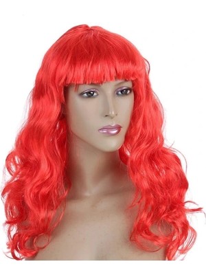 Tp Buğz Dalgalı Kırmızı Peruk Saç