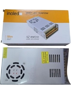 İnoled Inoled Şerit LED Trafosu 41 Amper 12-220 Volt 500 Watt 42 Metreye Kadar Çalıştırır