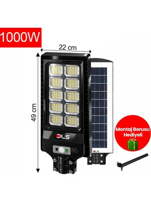 Dls 1000W Solar Güneş Enerjili LED Bahçe & Çevre Aydınlatma Lambası Profesyonel Dış Mekan 202-1000