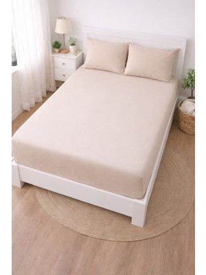 Madame Home Ranforce Çift Kişilik Lastikli Çarşaf Takımı %100 Pamuk 160X200 & 180X200 +30 cm Köşe Derinliği 2 Yastık Kılıfı