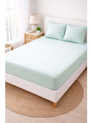 Madame Home Ranforce Çift Kişilik Lastikli Çarşaf Takımı %100 Pamuk 160X200 & 180X200 +30 cm Köşe Derinliği 2 Yastık Kılıfı