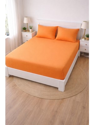 Madame Home Ranforce Çift Kişilik Lastikli Çarşaf Takımı %100 Pamuk 160X200 & 180X200 +30 cm Köşe Derinliği 2 Yastık Kılıfı