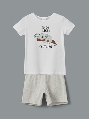 Lc Waikiki Yeni Sezon Bisiklet Yaka Kız Çocuk Şortlu Pijama Takımı