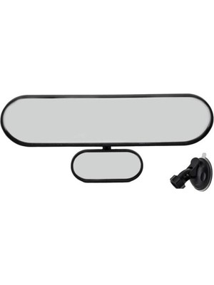 Özgürce Çift Görüş Iç Vantuzlu Ayna 27X7 Cm, Pratik ve Şık Tasarım