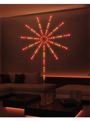 DS LLC Ieg ™ Uygulama Destekli Rgb LED Havai Duvar Aydınlatması DSLLCRS-IEGK34