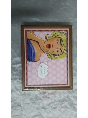 Es Dekor Kadın Minderli Desenli Keyif Tepsi  1 Adet