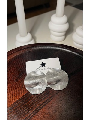 Les Séduisantes C.A. Vintage Mat Yuvarlak Altın Kaplama Küpe Vıp