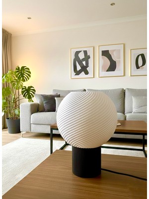 Piccomino Geometrik Tasarım Dekoratif Abajur