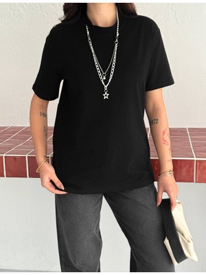 Noa Noa Kolyeli Basic T-Shirt