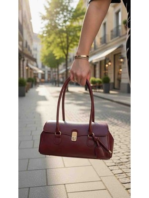 Themoiss Bordo Renk Kadın Kol Cantasi