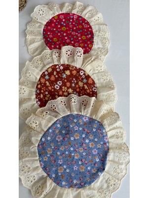 Zeynepin Dükkanı Fırfırlı Fisto Sunum Servis Kokteyl Peçete Mendil 3 Adet 20 cm