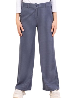 Baglan Kız Çocuk Dalga Desenli Palazzo  Pantolon BGL-ST05213