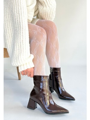 Mosy Bordo Rugan Topuklu Bot - Lisinya