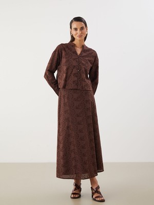 Lc Waikiki Yeni Sezon Beli Lastikli Ajurlu Brode Etek