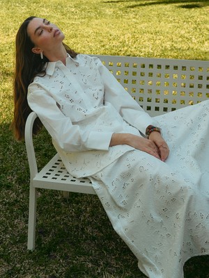 Lc Waikiki Yeni Sezon Brode Detaylı Kadın Gömlek Tunik