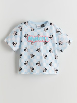 Lc Waikiki Yeni Sezon Minnie Mouse Baskılı Kız Çocuk Pijama Üst