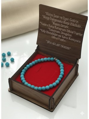 Doğal Turkuaz Taş Bileklik