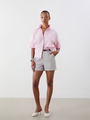 Lc Waikiki Yeni Sezon Beli Kemerli Kadın Jean Şort