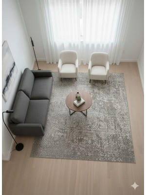 Prestige Halı Prestij Halı PS2012 Pıcasso Grey/beıge Modern Koridor Halısı