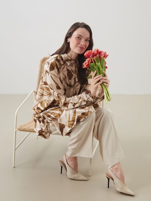 Lc Waikiki Yeni Sezon Desenli Kadın Gömlek Tunik