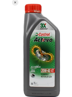 Topuz Motor Castrol Motosiklet Yağ 20/40 4t 1lt Orjinal