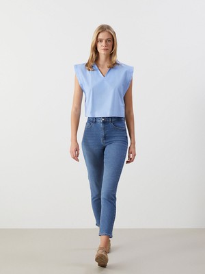 Lc Waikiki Yeni Sezon Slim Mom Kadın Jean Pantolon